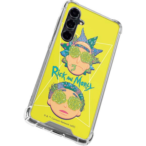 Adult Swim Rick and Morty Rick and Morty Portal Eyes Galaxy S23 FE Clear Case